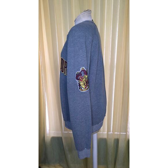 Harry Potter Gryffindor Universal Studios Crew Neck Sweatshirt Grey Size Large - Picture 2 of 6
